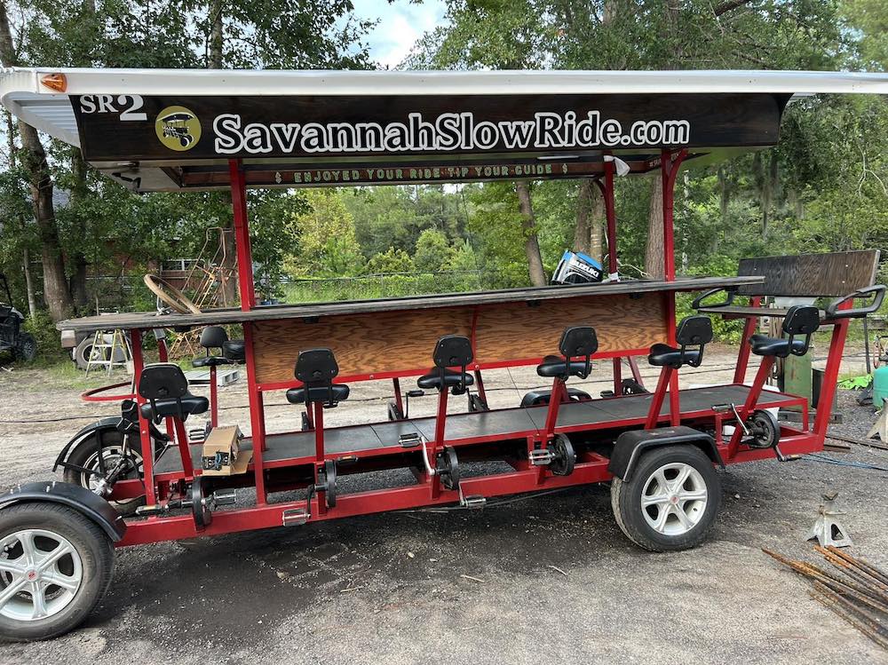 Savannah Slow Ride Upgraded 15 person bicycle crawler Savannah Slow Ride