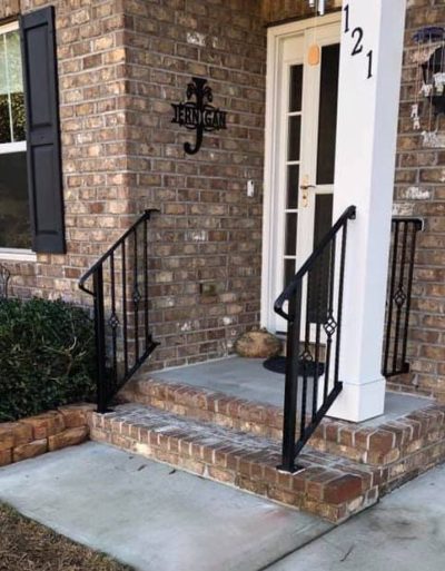 custom metal handrails by Mobile Metalworks LLC